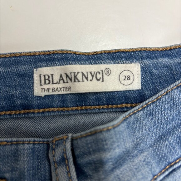 Blanknyc The Baxter Ribcage Straight Leg Women's size 28 Medium Blue Denim Jeans - Picture 2 of 4